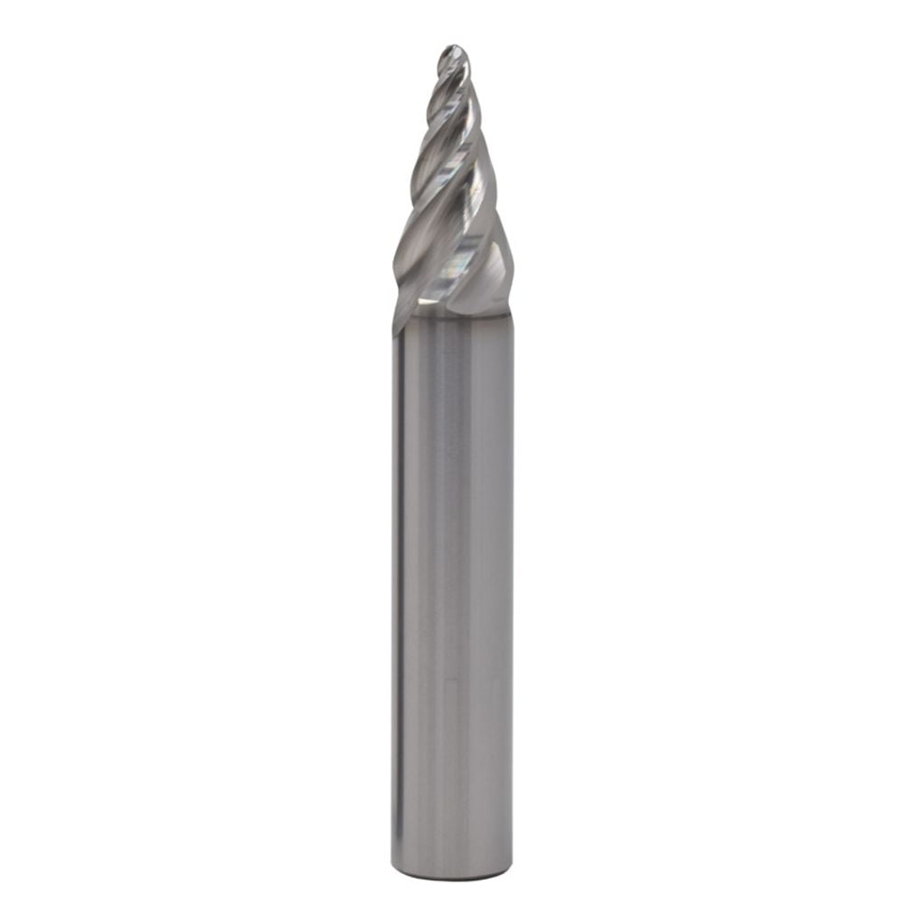 4.00mm x 8.00mm Dia, 3 Flute, Tapered (Circle Segment) End Mill - 45721