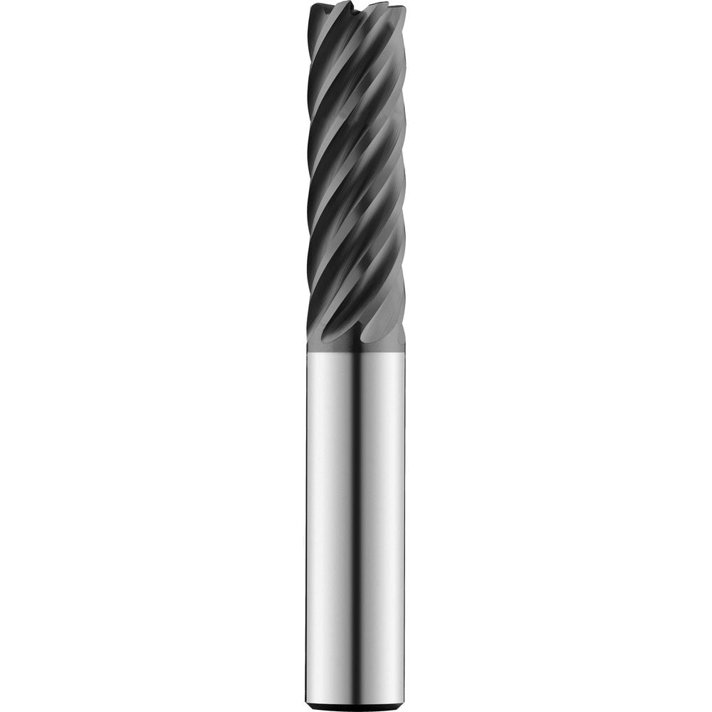 1/2" Dia, 7 Flute, Corner Radius End Mill - 77176